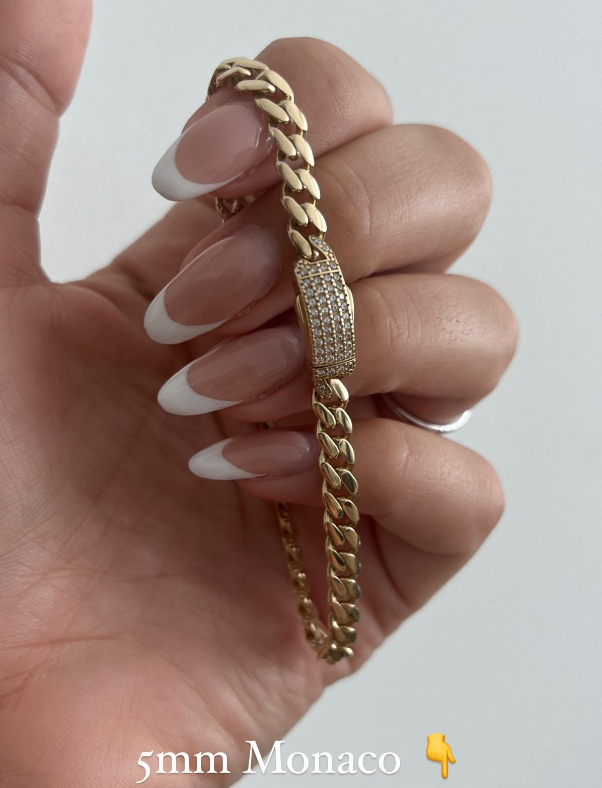 14K 5mm Monaco Bracelet