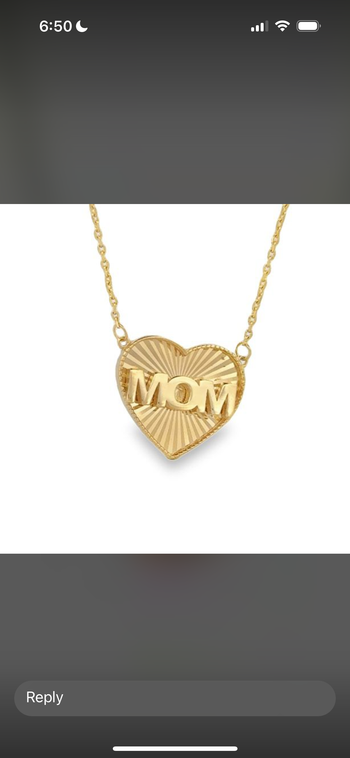 Mom Heart Necklace