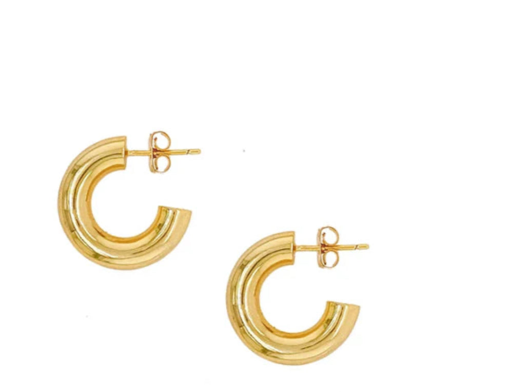 14K OPEN TUBE HOOPS