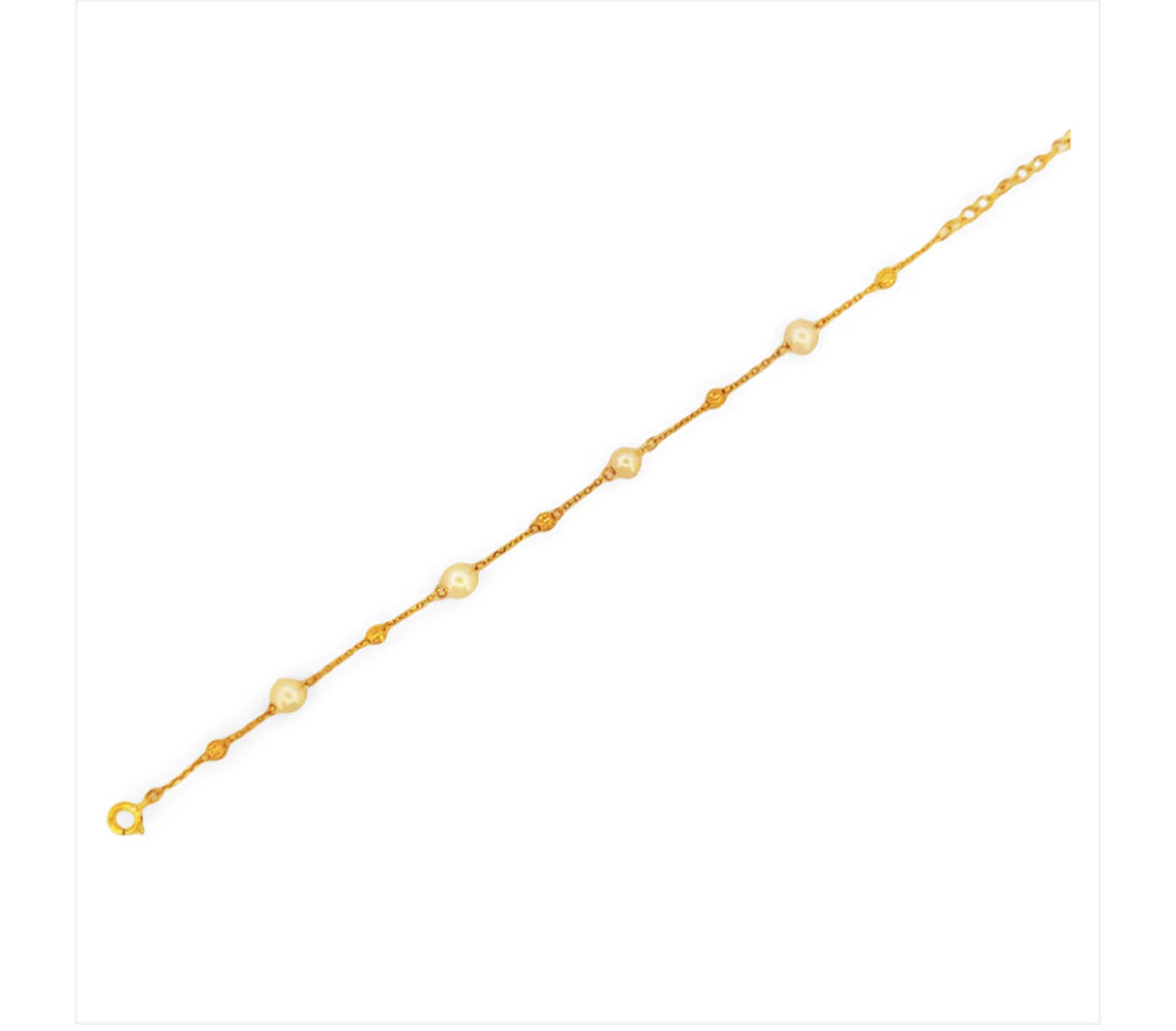 14K Perla Fine Bracelet