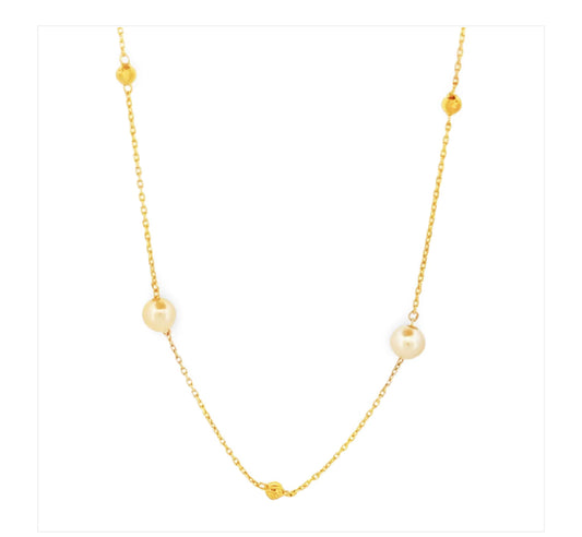 14K Perla Fine Necklace