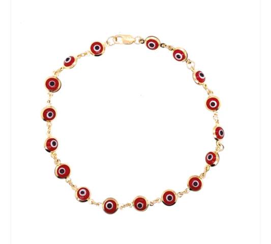 Red Eyes Bracelet 14k