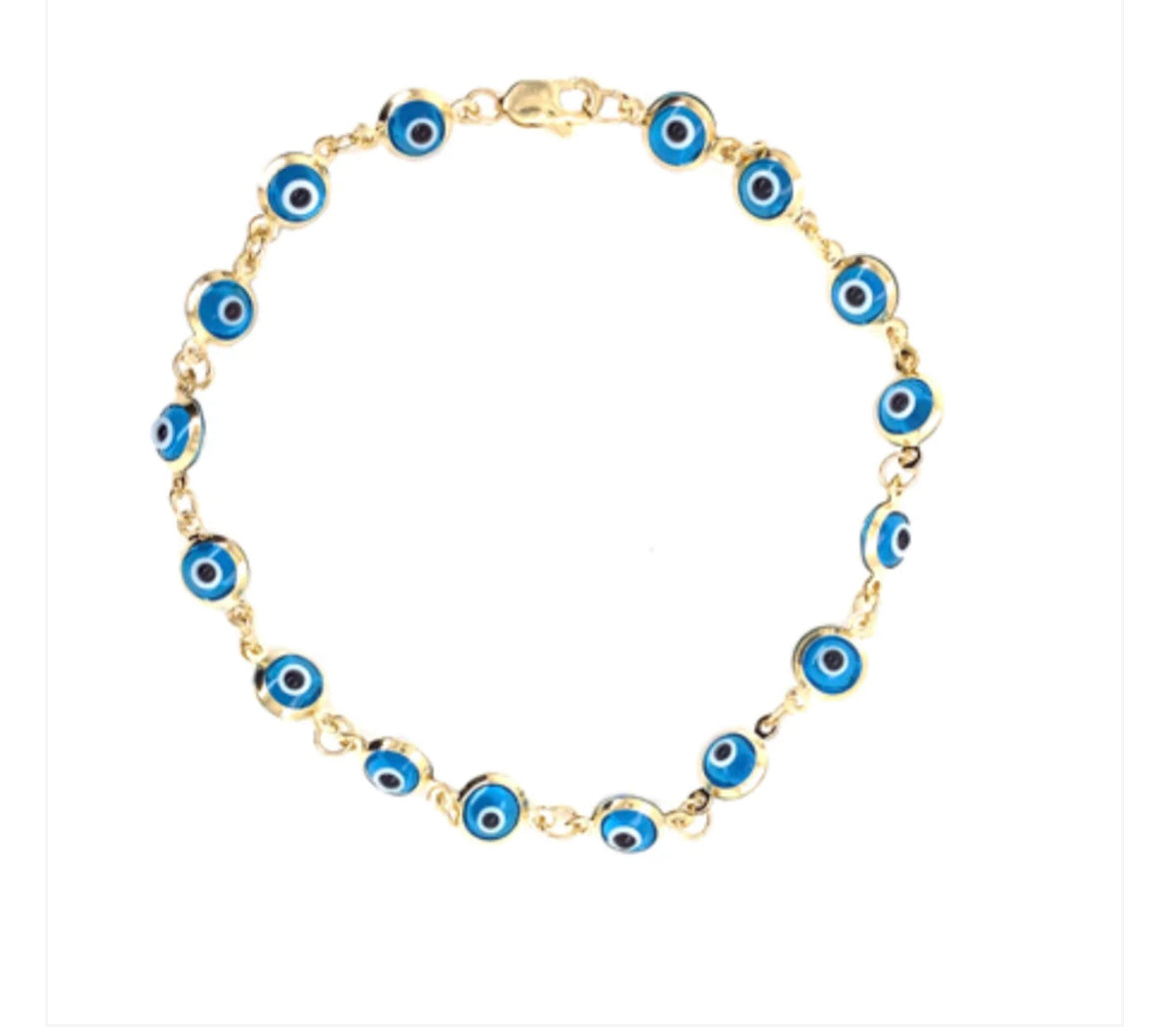 Blue Eyes Bracelet 14k