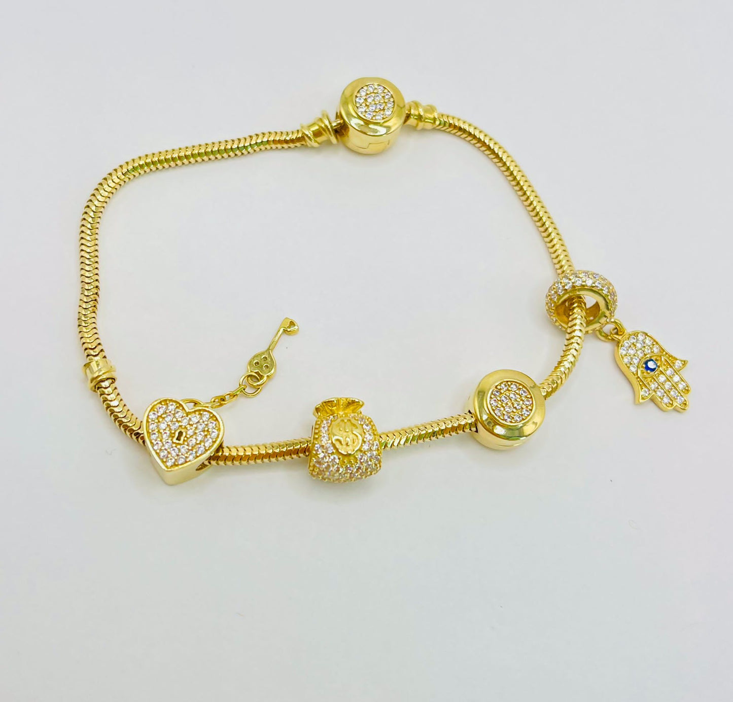 Bracelet + Charms 14k