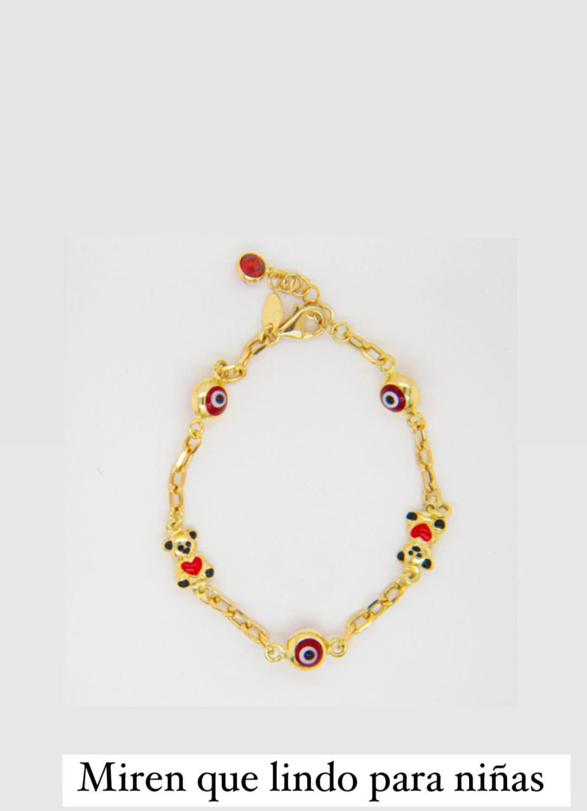 Red Eyes and Bears Kids Bracelet