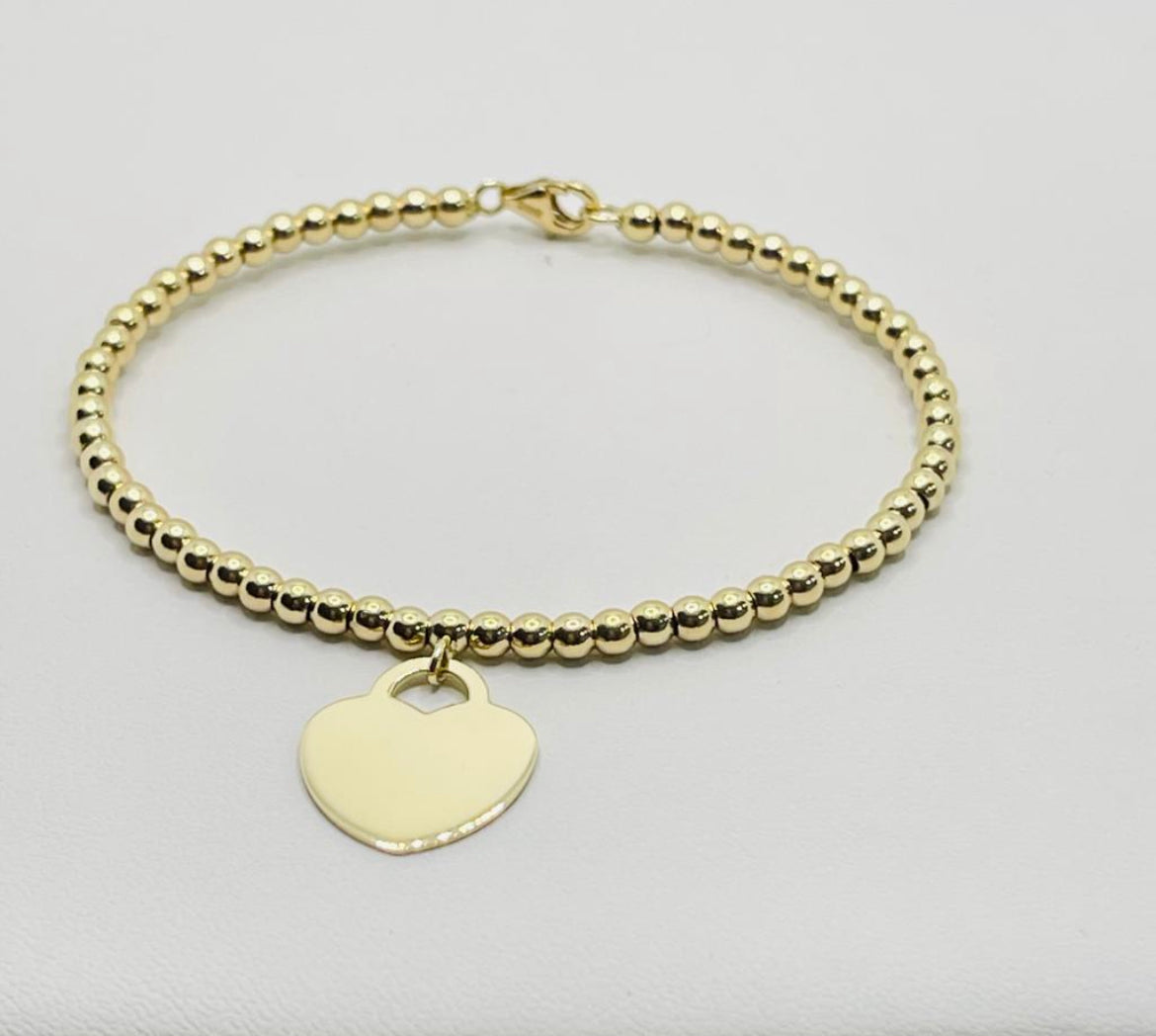 14kt balls bracelet