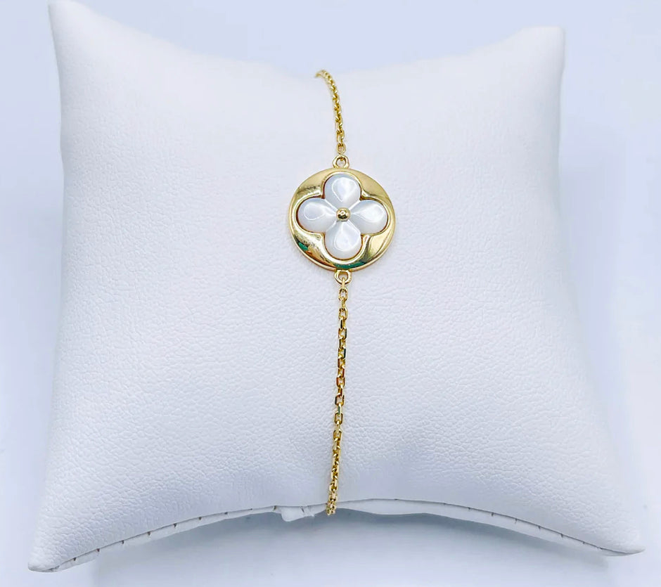 Flor Perla Blanca Bracelet