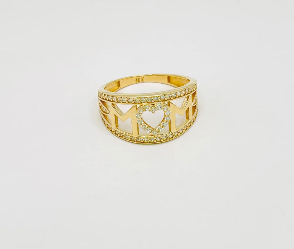 MOM heart Ring